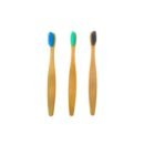 Eco-Friendly Bamboo Toothbrushes for Kids: Ultra Soft - Multicolor