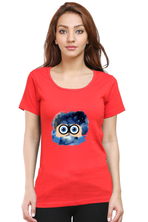 Star gazing : Cute Cotton Round Neck T-Shirts for Women