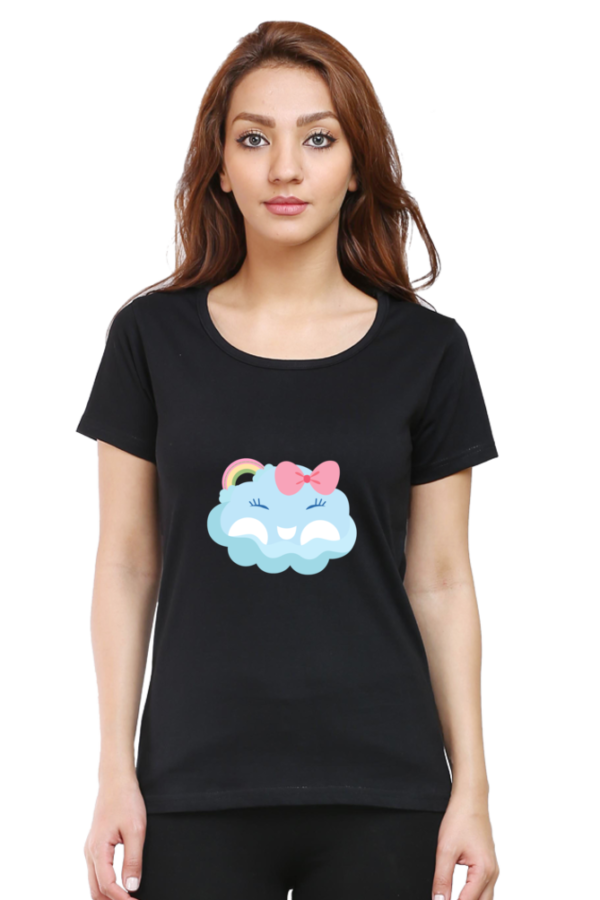 Cute & Comfortable: Women’s 100% Cotton Round Neck T-Shirt - Image 15