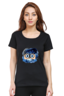 Star gazing : Cute Cotton Round Neck T-Shirts for Women