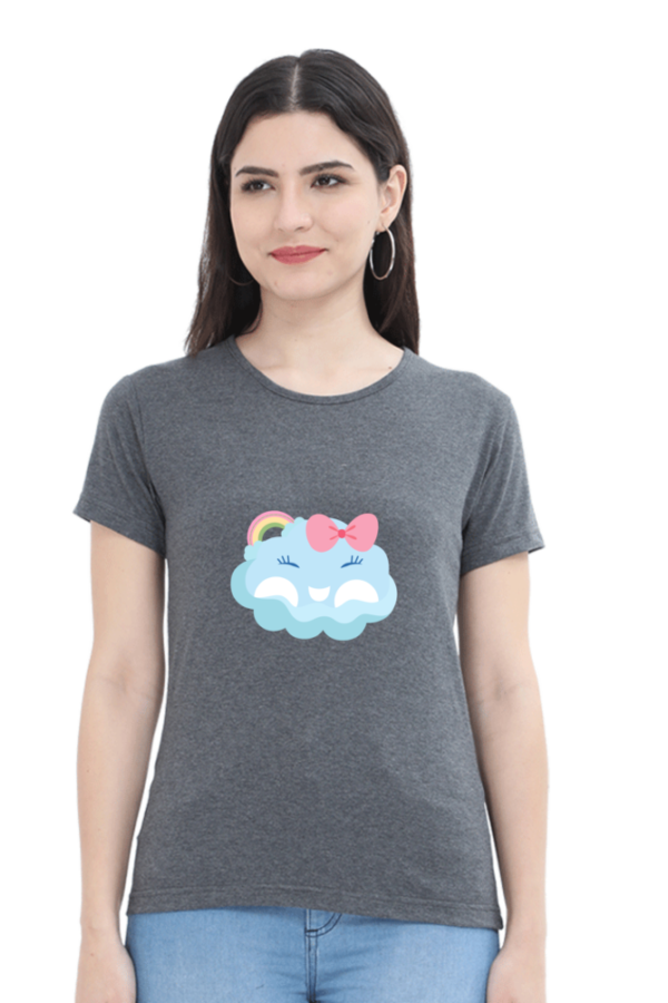 Cute & Comfortable: Women’s 100% Cotton Round Neck T-Shirt - Image 12