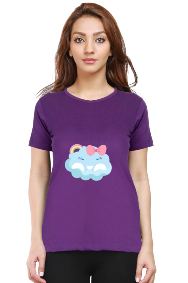 Cute & Comfortable: Women’s 100% Cotton Round Neck T-Shirt - Image 7