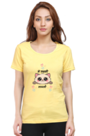 Cute T-shirt, Classic Round Neck T-shirt for Women