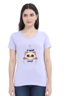 Cute T-shirt, Classic Round Neck T-shirt for Women