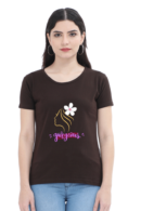 Gorgeous Chic: Round Neck T-Shirts for Women in 100% Cotton