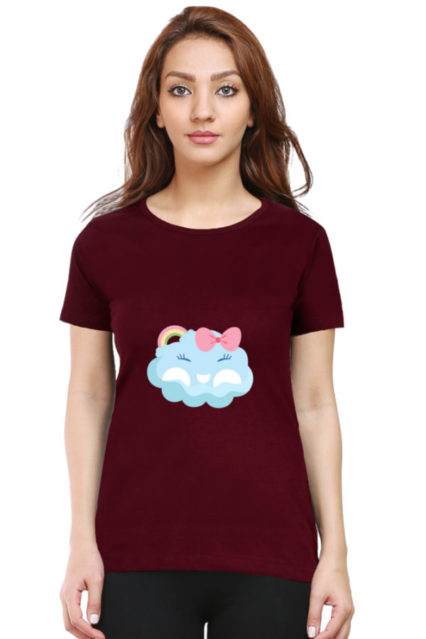 Cute & Comfortable: Women’s 100% Cotton Round Neck T-Shirt - Image 8