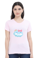 Cute & Comfortable: Women’s 100% Cotton Round Neck T-Shirt