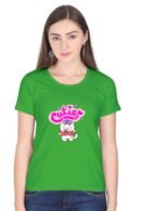 Cutie Round Neck T-Shirt for Women, half sleeves, 100% cotton