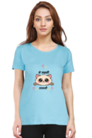 Cute T-shirt, Classic Round Neck T-shirt for Women