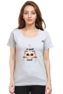 Cute T-shirt, Classic Round Neck T-shirt for Women
