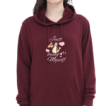 Ultimate Comfort: Women's 100% Cotton Hooded Sweatshirt - Maroon