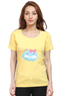 Cute & Comfortable: Women’s 100% Cotton Round Neck T-Shirt