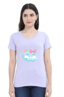 Cute & Comfortable: Women’s 100% Cotton Round Neck T-Shirt