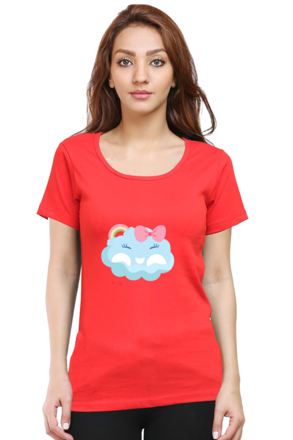 Cute & Comfortable: Women’s 100% Cotton Round Neck T-Shirt - Image 9