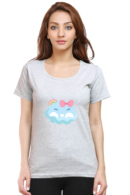 Cute & Comfortable: Women’s 100% Cotton Round Neck T-Shirt