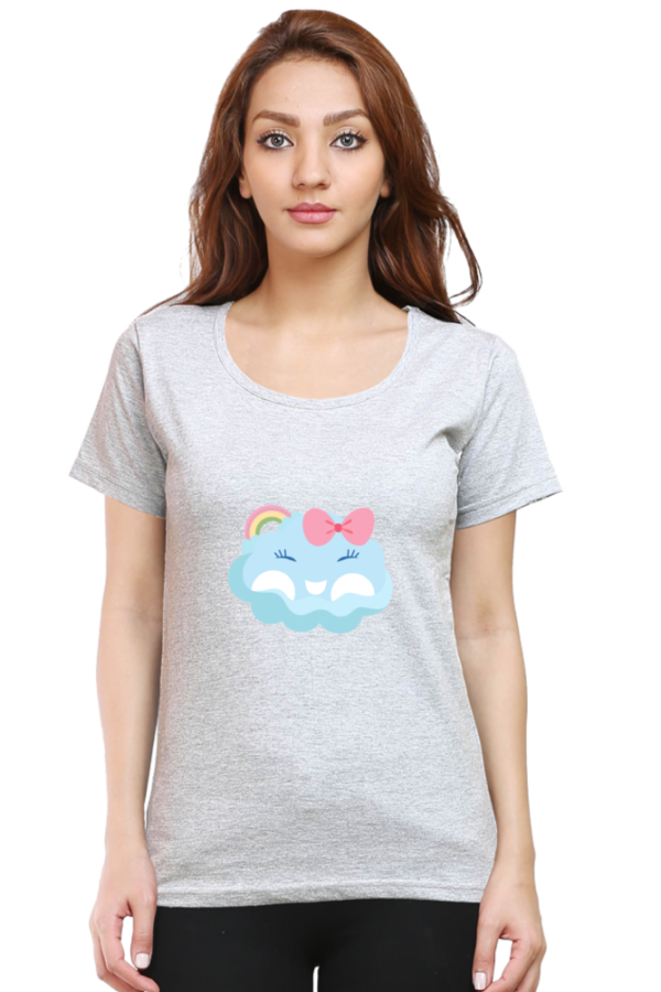 Cute & Comfortable: Women’s 100% Cotton Round Neck T-Shirt - Image 13