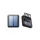 Solar Power Bank, 10000 mAh, iPhone, Smartphones, Fast charging, 4 ports, Type C, USB, Micro Connectors, Portable, Travel friendly - Black